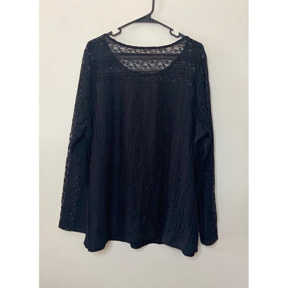 Lane Bryant long sleeve all-over lace top size 22/24 - Picture 4 of 6